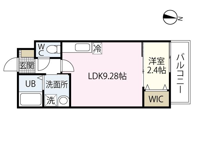 ESPERANZA江波(1LDK/1階)の間取り写真