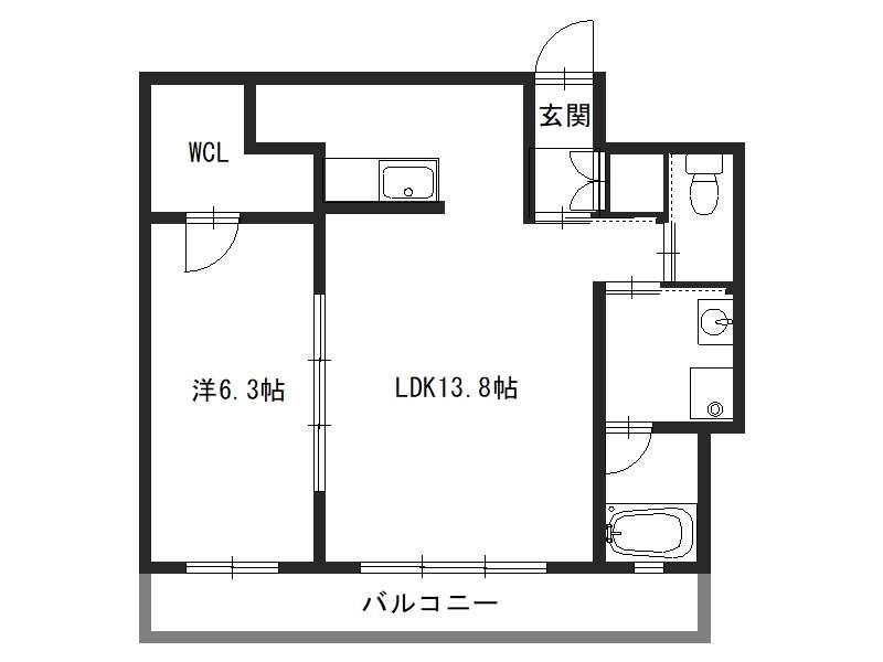 MEILLEUR(1LDK/4階)の間取り写真