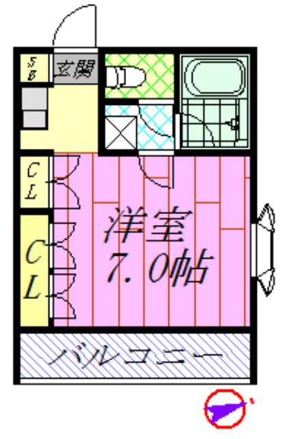 メゾンハイピア(1K/3階)の間取り写真