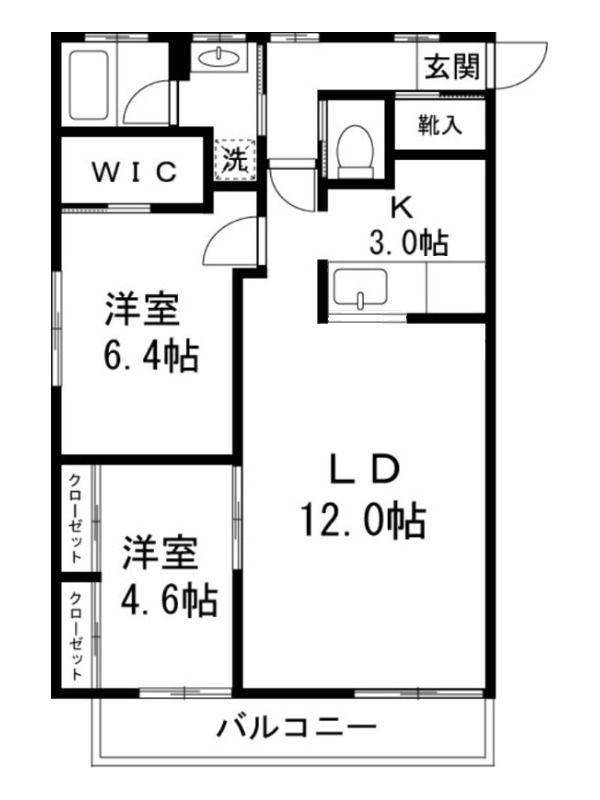 ライヴス行徳(2LDK/3階)の間取り写真