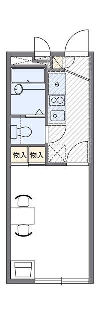 レオパレスハッピーハウス(1K/1階)の間取り写真