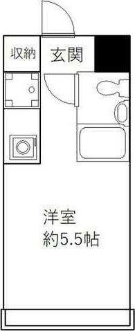 セレスティン我孫子(ワンルーム/6階)の間取り写真