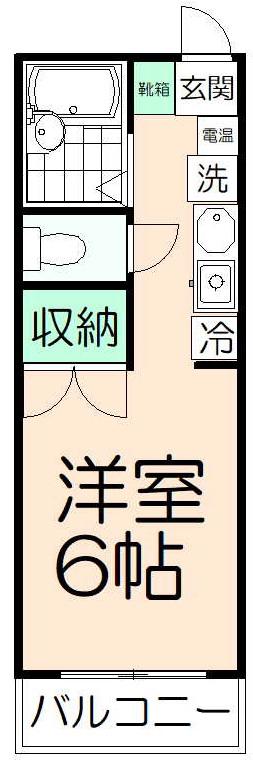 マハロプルメリア(1LDK/1階)の間取り写真