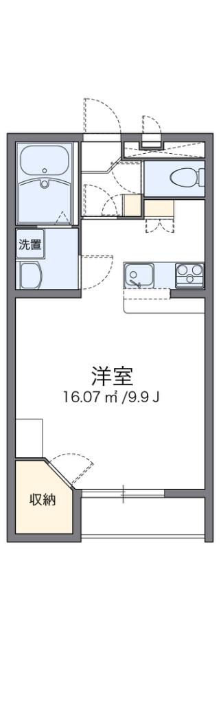 レオパレスSWEET(1K/2階)の間取り写真