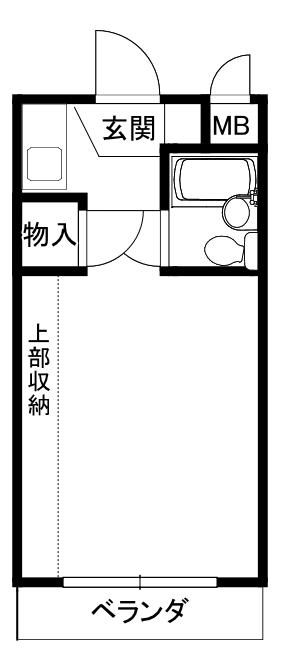 サンハイツ今里ロータリー(ワンルーム/4階)の間取り写真