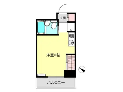 サイトウハウスIII(ワンルーム/3階)の間取り写真