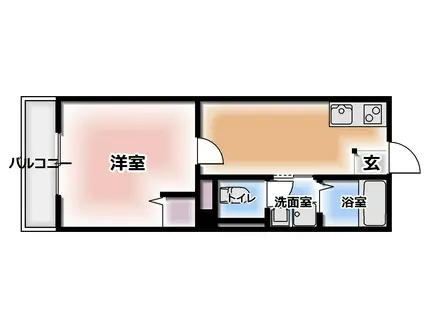 太田ハイツ(1DK/2階)の間取り写真
