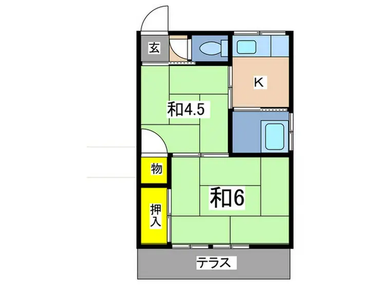 梅ノ木荘 1階階 間取り