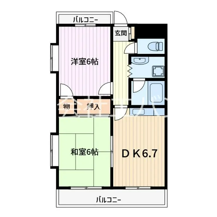 サンロードワラビ 4階階 間取り