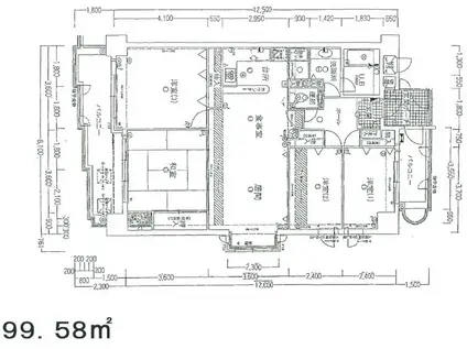 ライオンズマンション灘南(4LDK/8階)の間取り写真