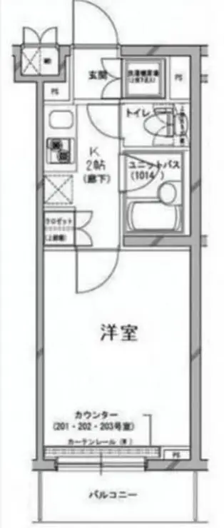 ルーブル桜台 2階階 間取り