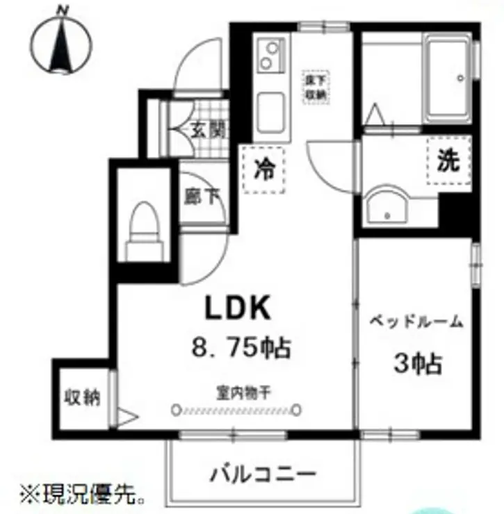 クレセントハウスC 1階階 間取り