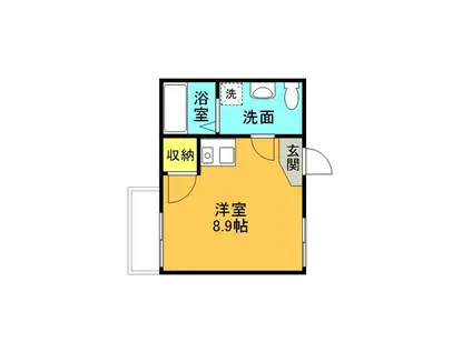 セレーノプリモI(ワンルーム/3階)の間取り写真