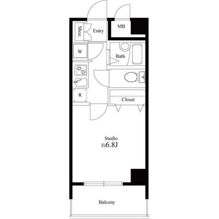 ドルチェ板橋区役所前 12階階 間取り