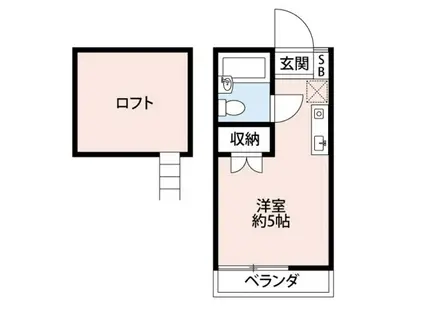 テグレ210(ワンルーム/2階)の間取り写真