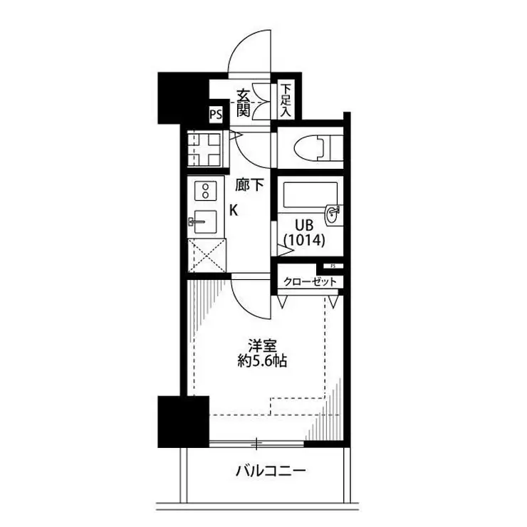 プレールドゥーク西大島駅前 4階階 間取り