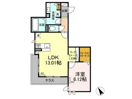 アルシオーネ(1LDK/3階)の間取り写真