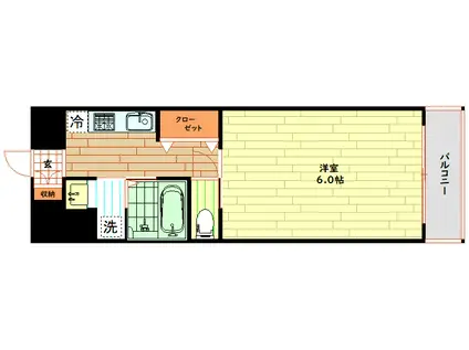 DOLCE(1K/11階)の間取り写真