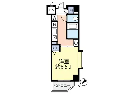 グランヴァン武蔵小山II(1K/3階)の間取り写真