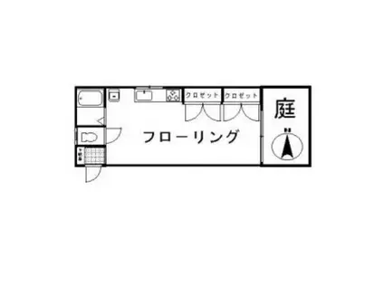 LA MAISON DE LILY(ワンルーム/1階)の間取り写真