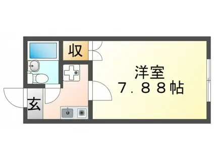 さくらコーポ(1K/1階)の間取り写真