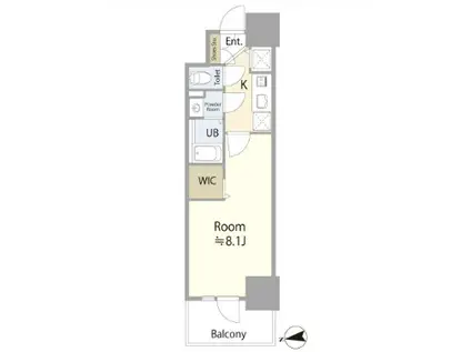 エスリード今池ルミナス(1K/10階)の間取り写真