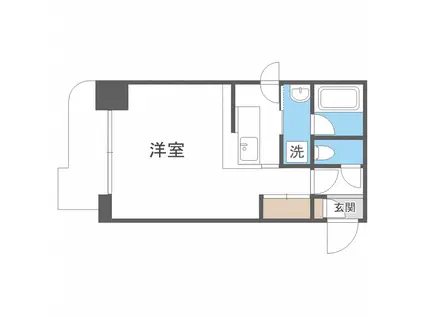 トミイビルNO39(1K/7階)の間取り写真