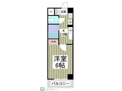 シャトール田口金沢八景(1K/5階)の間取り写真