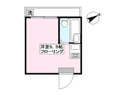 エクセル東長崎(ワンルーム/2階)の間取り写真