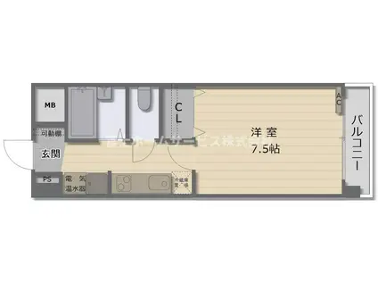 HIYORI-II (1K/2階)の間取り写真