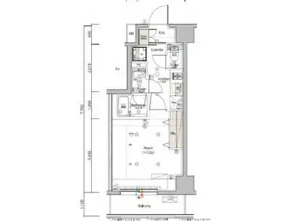 シーフォルムカンナイII(1K/5階)の間取り写真