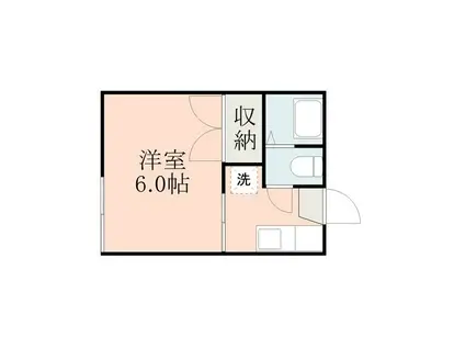 サンハイツ坪井(1K/1階)の間取り写真