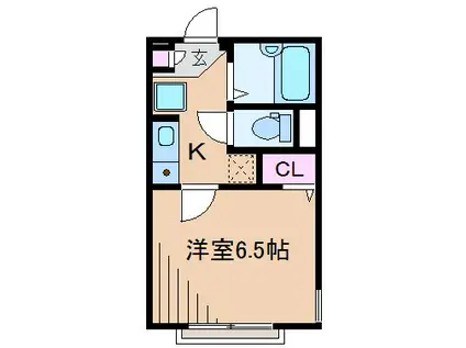 大曽根台林アパート(1K/1階)の間取り写真