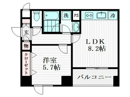 ヴィンテージ文京・千石(1LDK/2階)の間取り写真