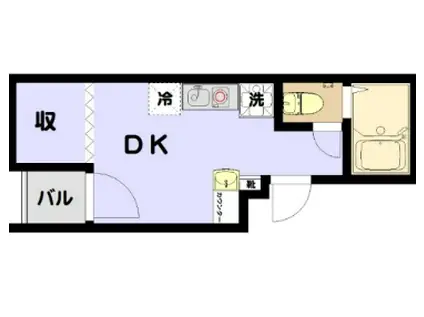 アールヒルズ日本橋(ワンルーム/4階)の間取り写真