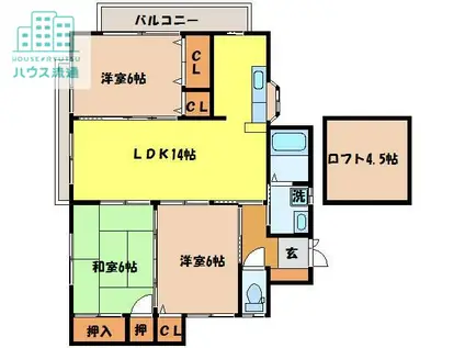ルヴェランス新中川(3LDK/2階)の間取り写真