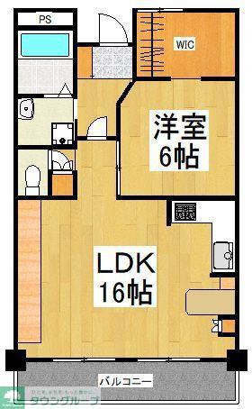 セント東大和(1LDK/3階)の間取り写真