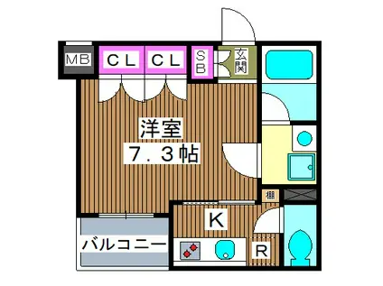 クレヴィスタ板橋本蓮沼(1K/1階)の間取り写真