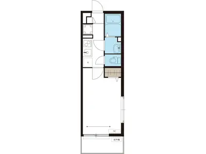 リブリ・グランコート新羽(1K/3階)の間取り写真