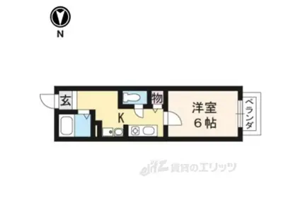 アイザック・ラボ(1K/2階)の間取り写真