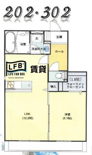 MELIA COURT(1LDK/2階)の間取り写真