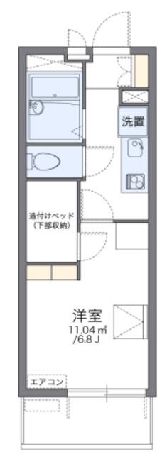 レオパレスKOIWAI(1K/3階)の間取り写真