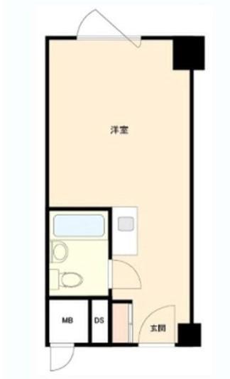 五反田サンハイツ(ワンルーム/5階)の間取り写真