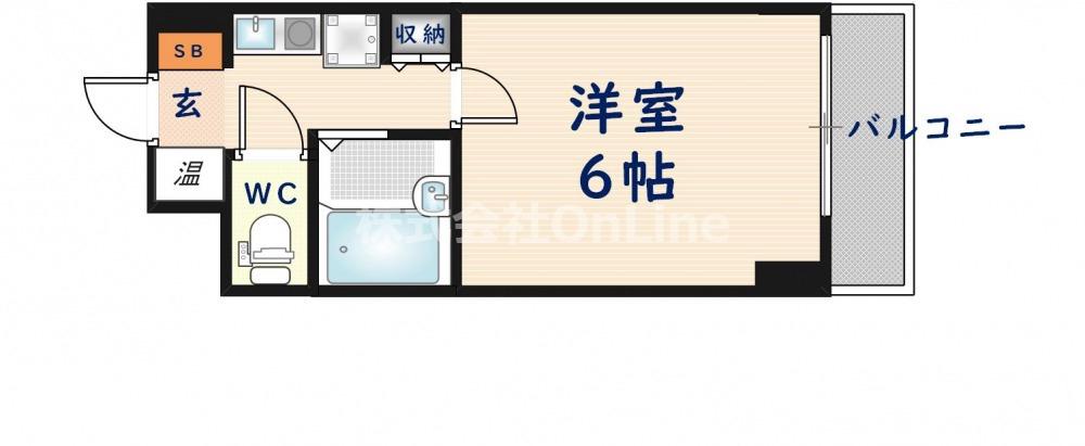 PS HIGASHI OSAKA(1K/7階)の間取り写真