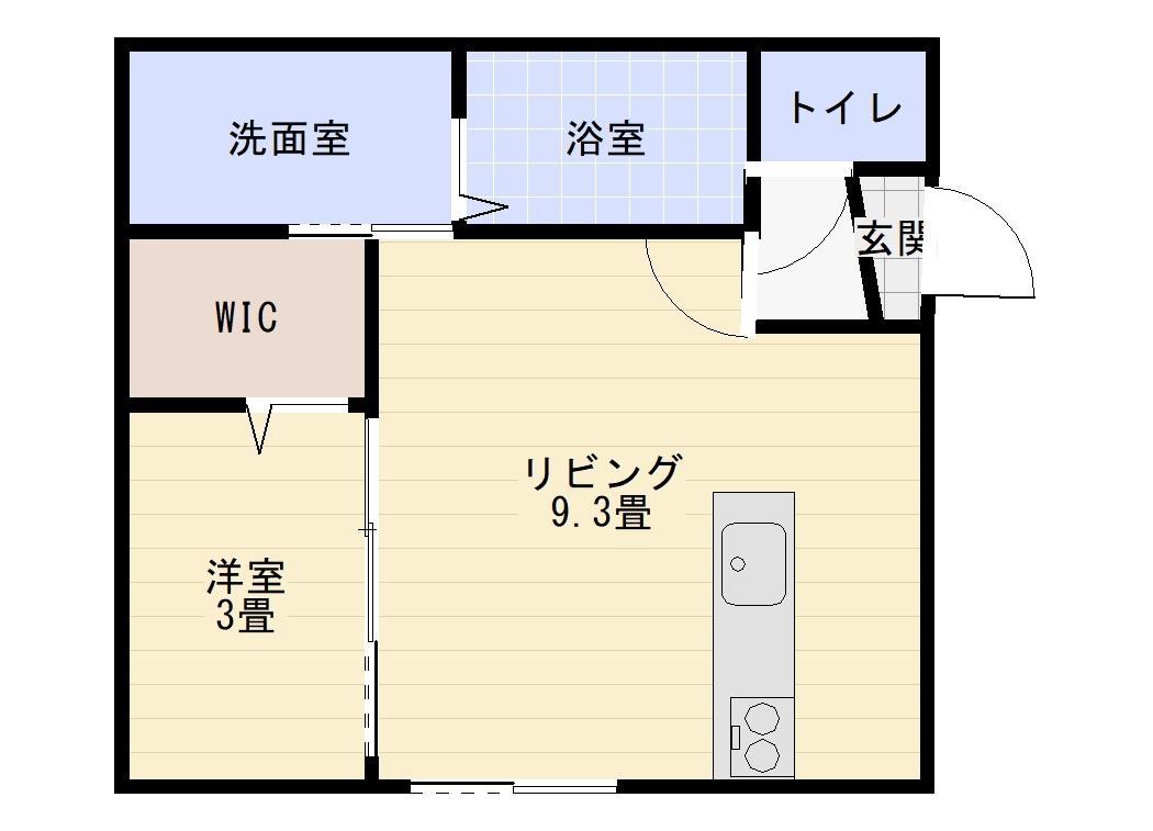 福乃宮アパート(1LDK/2階)の間取り写真