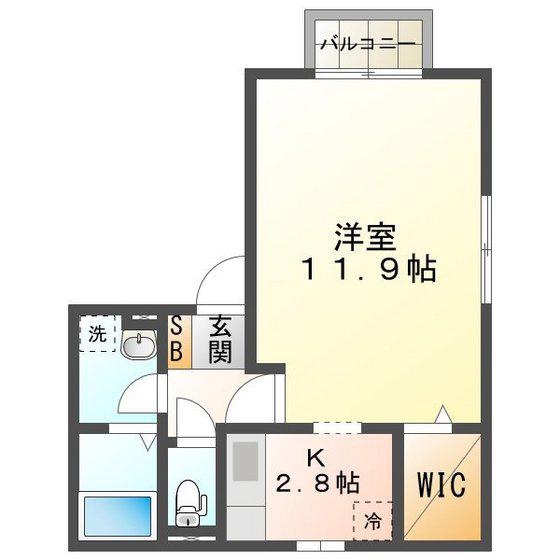プレジオ(1K/2階)の間取り写真