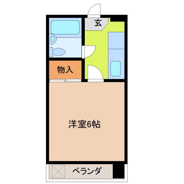 エンプレスメイトウ(1K/1階)の間取り写真