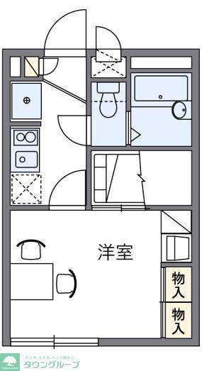 レオパレスラ ルーナ(1K/1階)の間取り写真