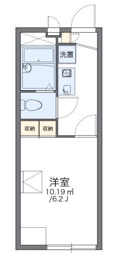 レオパレスウエストサイド(1K/2階)の間取り写真