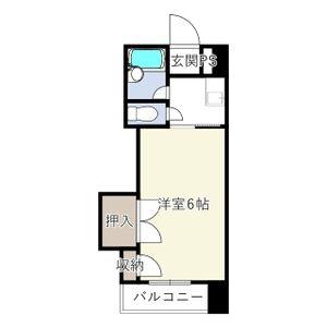 COLLECTION中崎I(1K/10階)の間取り写真